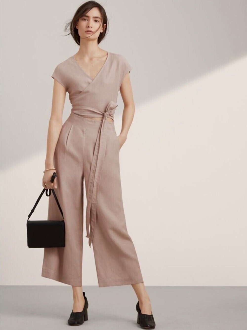 Aritzia Wilfred Brax Jumpsuit Beige Size 0